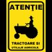 Placute atentie tractoare si utilaje agricole